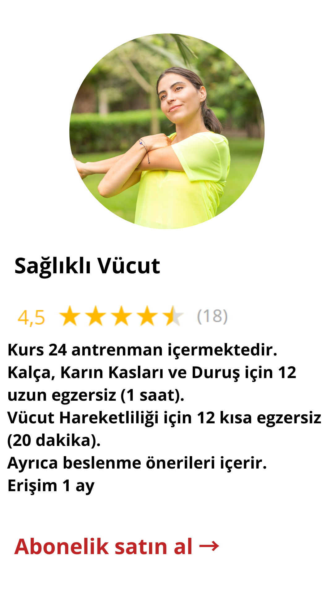 Sağlıklı Vücut